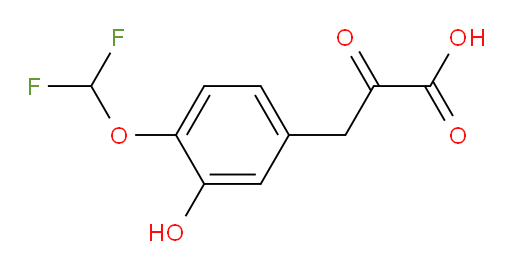 3-(4-(difluoromethoxy)-3-hydroxyphenyl)-2-oxopropanoic acid