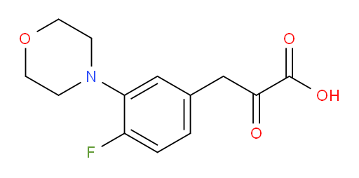 3-(4-fluoro-3-morpholinophenyl)-2-oxopropanoic acid