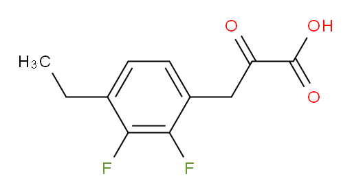 3-(4-ethyl-2,3-difluorophenyl)-2-oxopropanoic acid