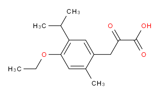 3-(4-ethoxy-5-isopropyl-2-methylphenyl)-2-oxopropanoic acid