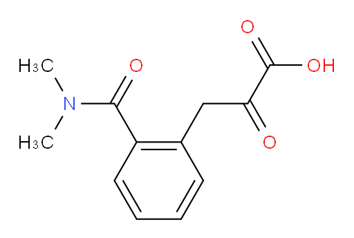 3-(2-(dimethylcarbamoyl)phenyl)-2-oxopropanoic acid