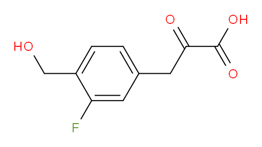 3-(3-fluoro-4-(hydroxymethyl)phenyl)-2-oxopropanoic acid