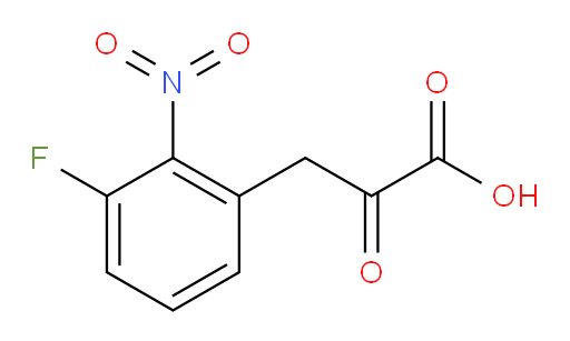 3-(3-fluoro-2-nitrophenyl)-2-oxopropanoic acid