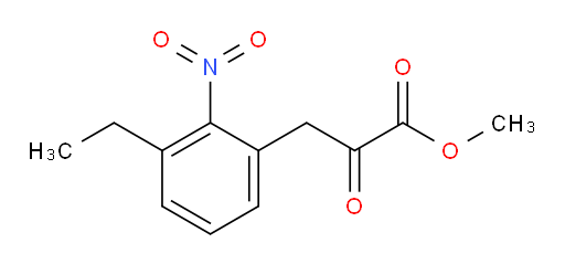 methyl 3-(3-ethyl-2-nitrophenyl)-2-oxopropanoate