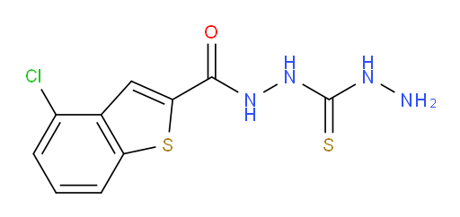 4-chloro-N'-(hydrazinecarbonothioyl)benzo[b]thiophene-2-carbohydrazide