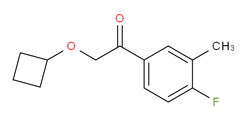 2-cyclobutoxy-1-(4-fluoro-3-methylphenyl)ethanone
