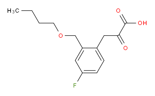3-(2-(butoxymethyl)-4-fluorophenyl)-2-oxopropanoic acid