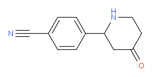 4-(4-oxopiperidin-2-yl)benzonitrile