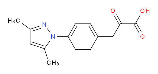 3-(4-(3,5-dimethyl-1H-pyrazol-1-yl)phenyl)-2-oxopropanoic acid