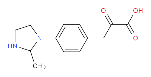 3-(4-(2-methylimidazolidin-1-yl)phenyl)-2-oxopropanoic acid