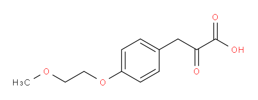 3-(4-(2-methoxyethoxy)phenyl)-2-oxopropanoic acid