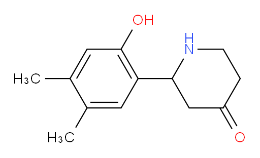 2-(2-hydroxy-4,5-dimethylphenyl)piperidin-4-one