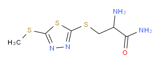 2-amino-3-((5-(methylthio)-1,3,4-thiadiazol-2-yl)thio)propanamide