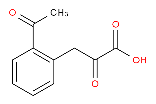 3-(2-acetylphenyl)-2-oxopropanoic acid