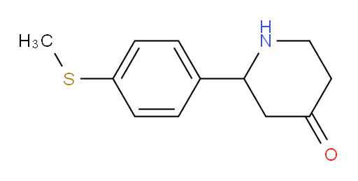 2-(4-(methylthio)phenyl)piperidin-4-one