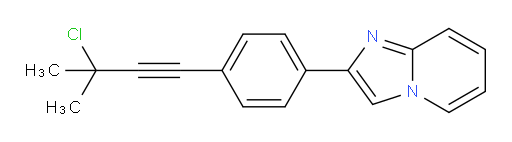 2-(4-(3-chloro-3-methylbut-1-yn-1-yl)phenyl)imidazo[1,2-a]pyridine