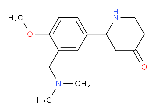 2-(3-((dimethylamino)methyl)-4-methoxyphenyl)piperidin-4-one