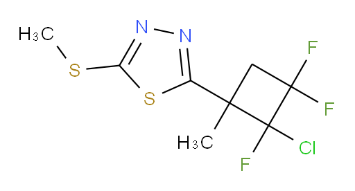 2-(2-chloro-2,3,3-trifluoro-1-methylcyclobutyl)-5-(methylthio)-1,3,4-thiadiazole
