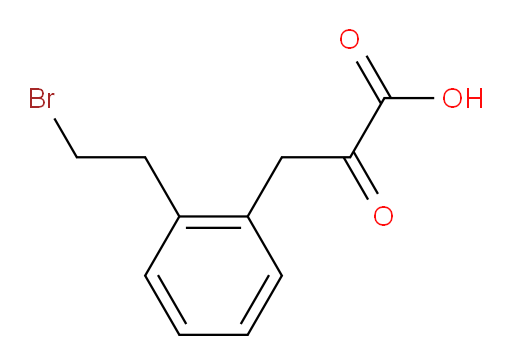 3-(2-(2-bromoethyl)phenyl)-2-oxopropanoic acid