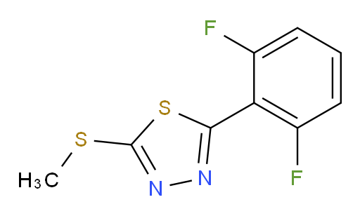 2-(2,6-difluorophenyl)-5-(methylthio)-1,3,4-thiadiazole