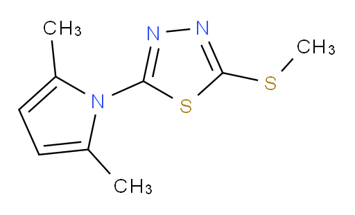 2-(2,5-dimethyl-1H-pyrrol-1-yl)-5-(methylthio)-1,3,4-thiadiazole