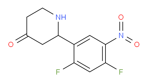 2-(2,4-difluoro-5-nitrophenyl)piperidin-4-one