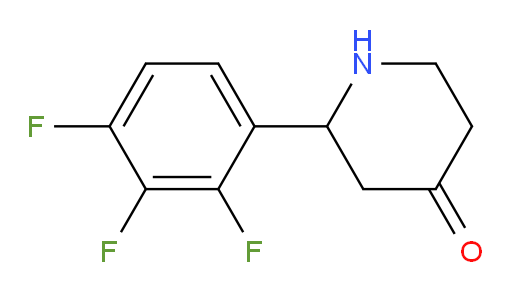 2-(2,3,4-trifluorophenyl)piperidin-4-one