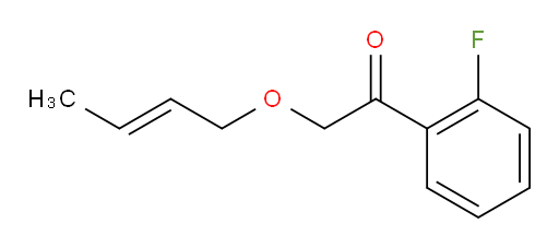 (E)-2-(but-2-en-1-yloxy)-1-(2-fluorophenyl)ethanone