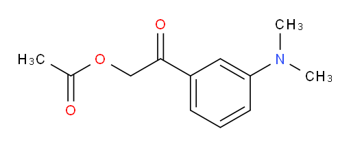 2-(3-(dimethylamino)phenyl)-2-oxoethyl acetate
