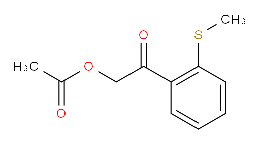 2-(2-(methylthio)phenyl)-2-oxoethyl acetate