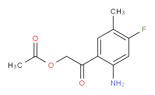 2-(2-amino-4-fluoro-5-methylphenyl)-2-oxoethyl acetate