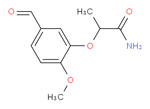 2-(5-formyl-2-methoxyphenoxy)propanamide