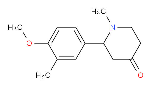 2-(4-methoxy-3-methylphenyl)-1-methylpiperidin-4-one