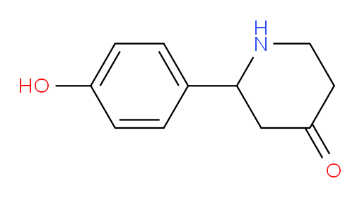 2-(4-hydroxyphenyl)piperidin-4-one