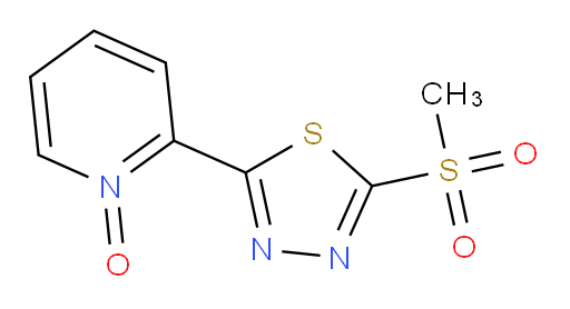 2-(5-(methylsulfonyl)-1,3,4-thiadiazol-2-yl)pyridine 1-oxide