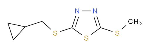 2-((cyclopropylmethyl)thio)-5-(methylthio)-1,3,4-thiadiazole