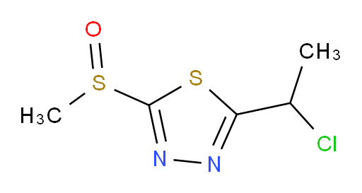 2-(1-chloroethyl)-5-(methylsulfinyl)-1,3,4-thiadiazole