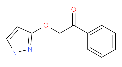 2-((1H-pyrazol-3-yl)oxy)-1-phenylethanone