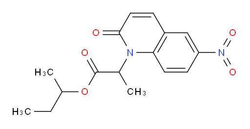 sec-butyl 2-(6-nitro-2-oxoquinolin-1(2H)-yl)propanoate
