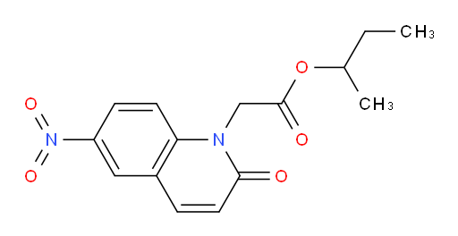 sec-butyl 2-(6-nitro-2-oxoquinolin-1(2H)-yl)acetate