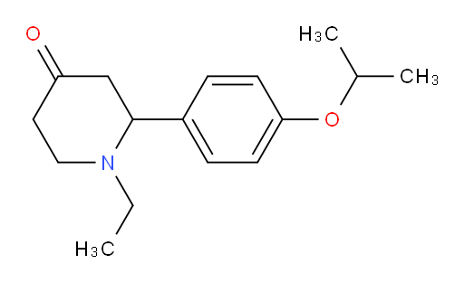 1-ethyl-2-(4-isopropoxyphenyl)piperidin-4-one