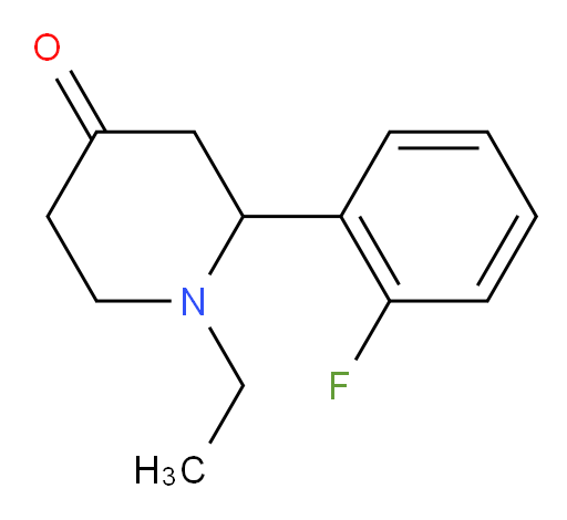1-ethyl-2-(2-fluorophenyl)piperidin-4-one