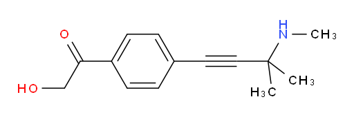 2-hydroxy-1-(4-(3-methyl-3-(methylamino)but-1-yn-1-yl)phenyl)ethanone