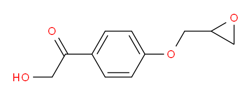 2-hydroxy-1-(4-(oxiran-2-ylmethoxy)phenyl)ethanone