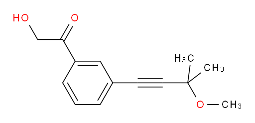 2-hydroxy-1-(3-(3-methoxy-3-methylbut-1-yn-1-yl)phenyl)ethanone