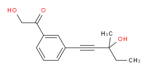 2-hydroxy-1-(3-(3-hydroxy-3-methylpent-1-yn-1-yl)phenyl)ethanone