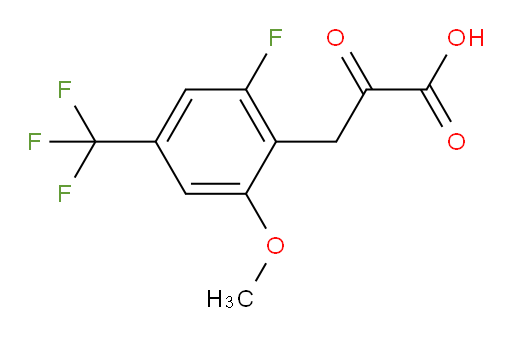3-(2-fluoro-6-methoxy-4-(trifluoromethyl)phenyl)-2-oxopropanoic acid