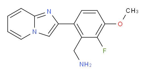 (2-fluoro-6-(imidazo[1,2-a]pyridin-2-yl)-3-methoxyphenyl)methanamine