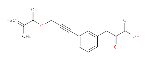 3-(3-(3-(methacryloyloxy)prop-1-yn-1-yl)phenyl)-2-oxopropanoic acid