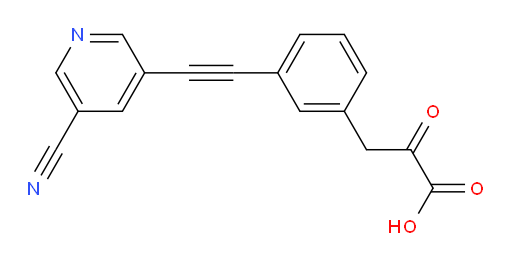 3-(3-((5-cyanopyridin-3-yl)ethynyl)phenyl)-2-oxopropanoic acid